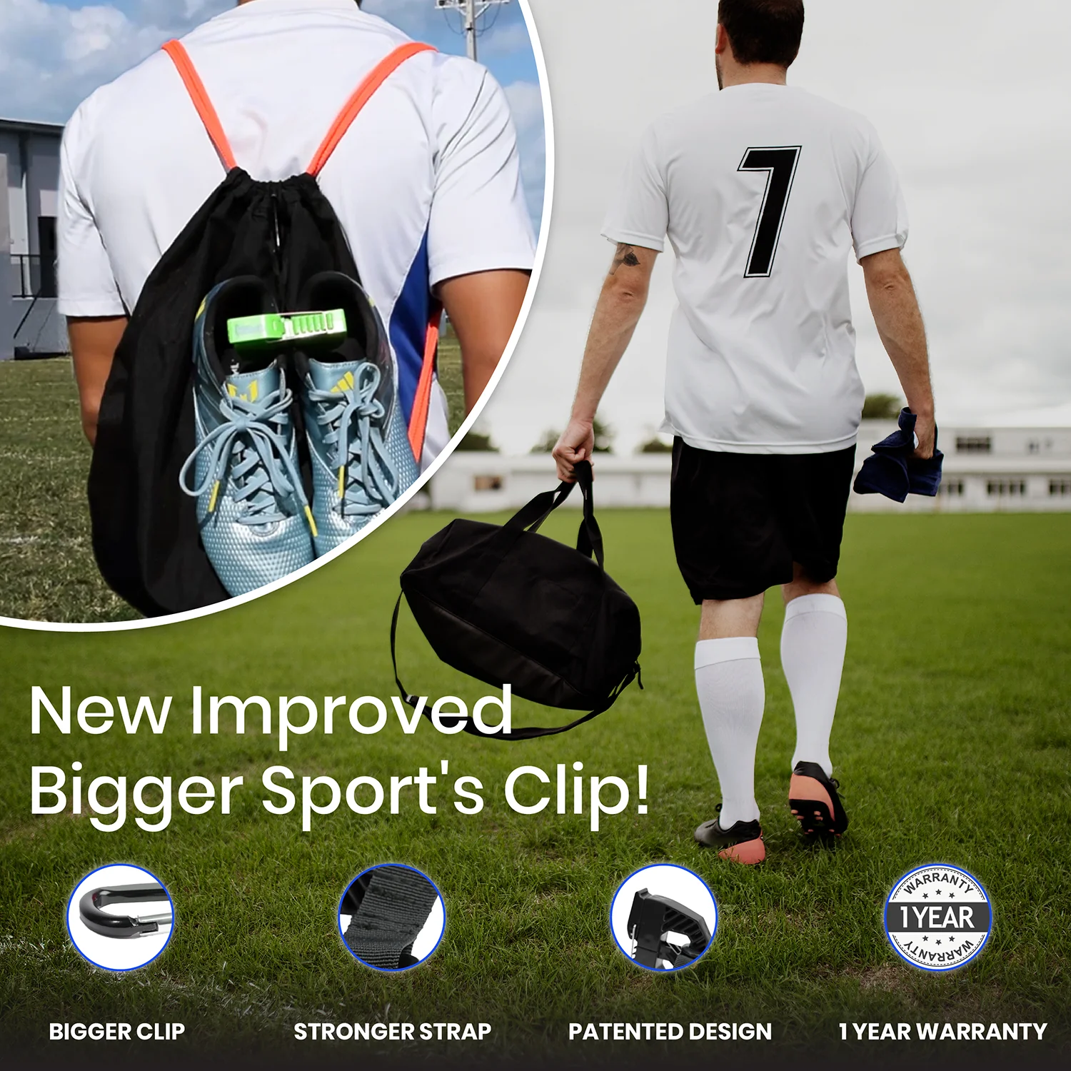 NEW Gen 2.0 Klitch Sport Footwear Clip, Black - Image 3